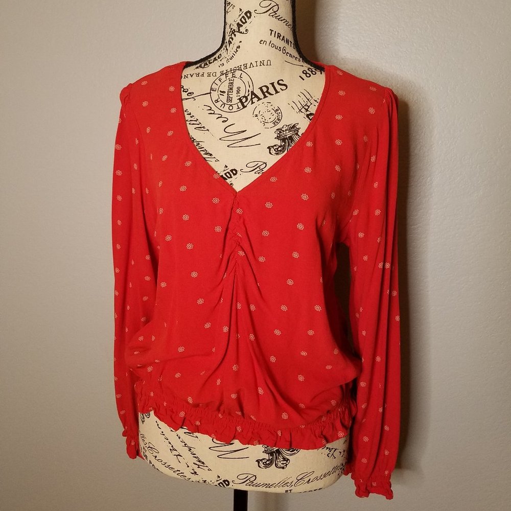 American Eagle ruched crop top